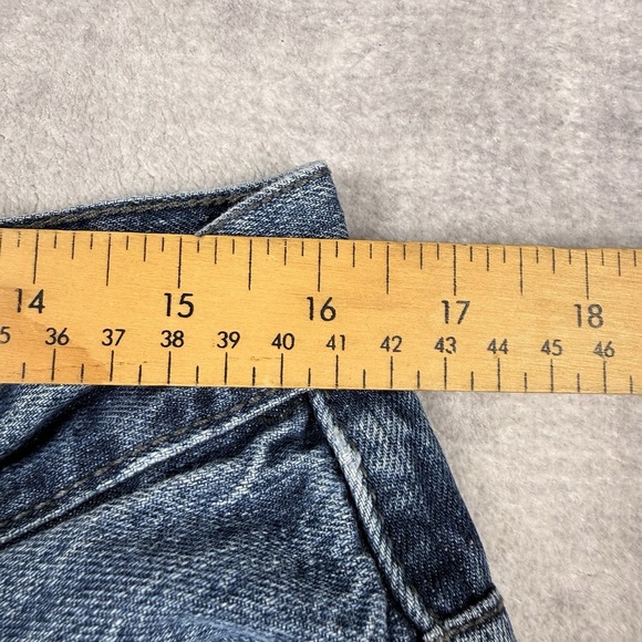 Vtg Roca Wear Jeans Men 36x30 Blue Denim Straight‎ Leg Y2K Embroidered Pocket - Picture 13 of 13